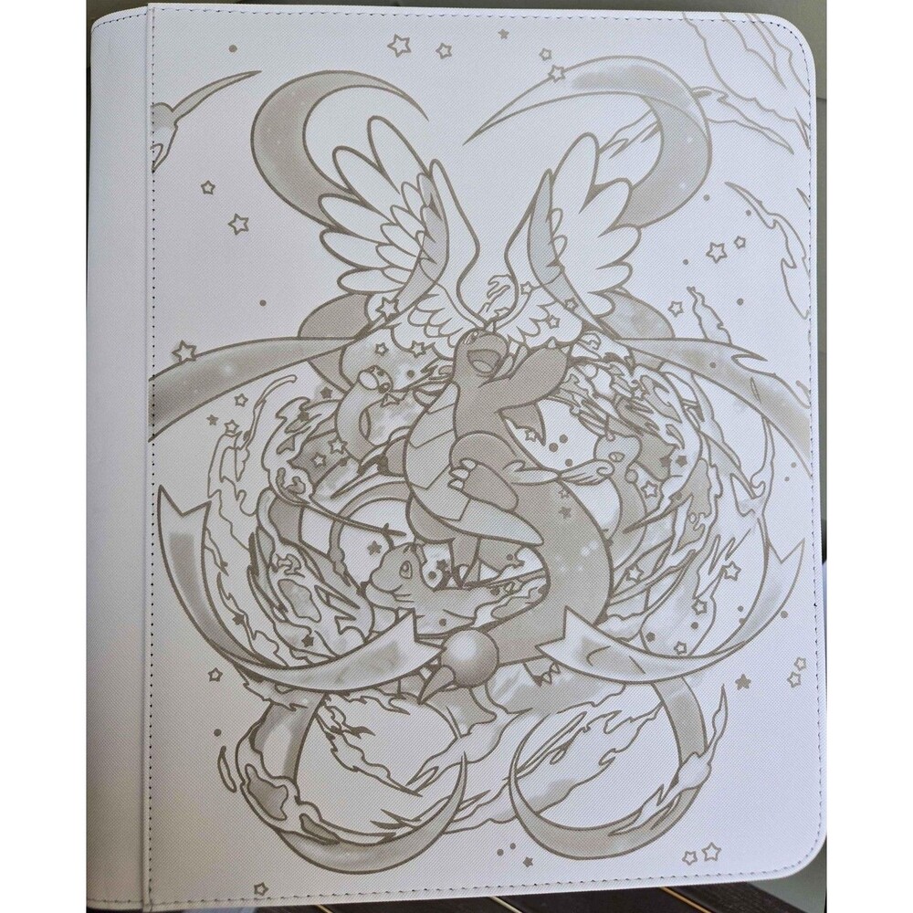 Pokemon Dragonite SIR Laser Engraved Top Loader Binder 360 Cards
